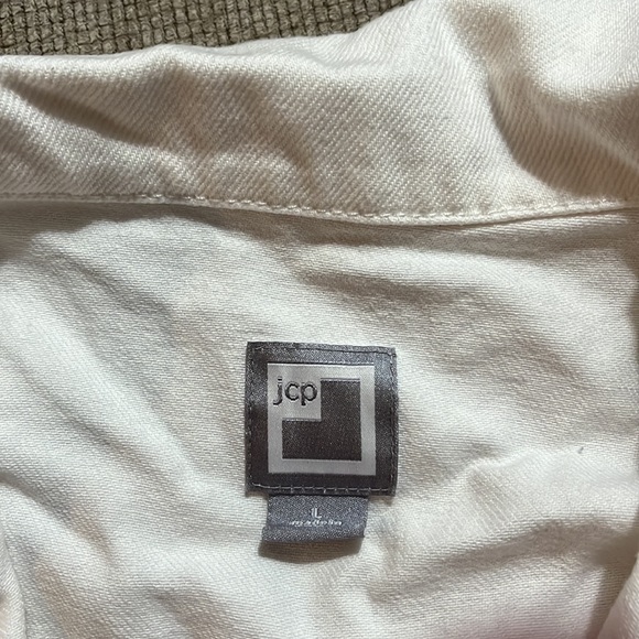 JcPenney White Denim Jacket - Picture 2 of 5